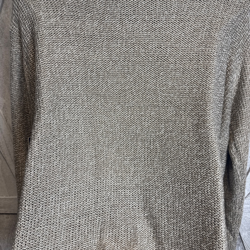 Women's MERI SKYE V-Neck Sweater 5X Beige White - Picture 7 of 8